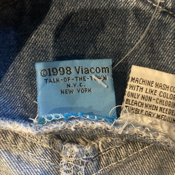 Vintage 1998 Nickelodeon Rugrats Denim Overall Dress Viacom Embroidered SZ 4 REA - Picture 15 of 16